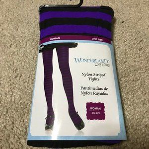 C - HALLOWEEN WOMAN 'S NYLON STRIPED TIGHTS / WOMAN ONE SIZE